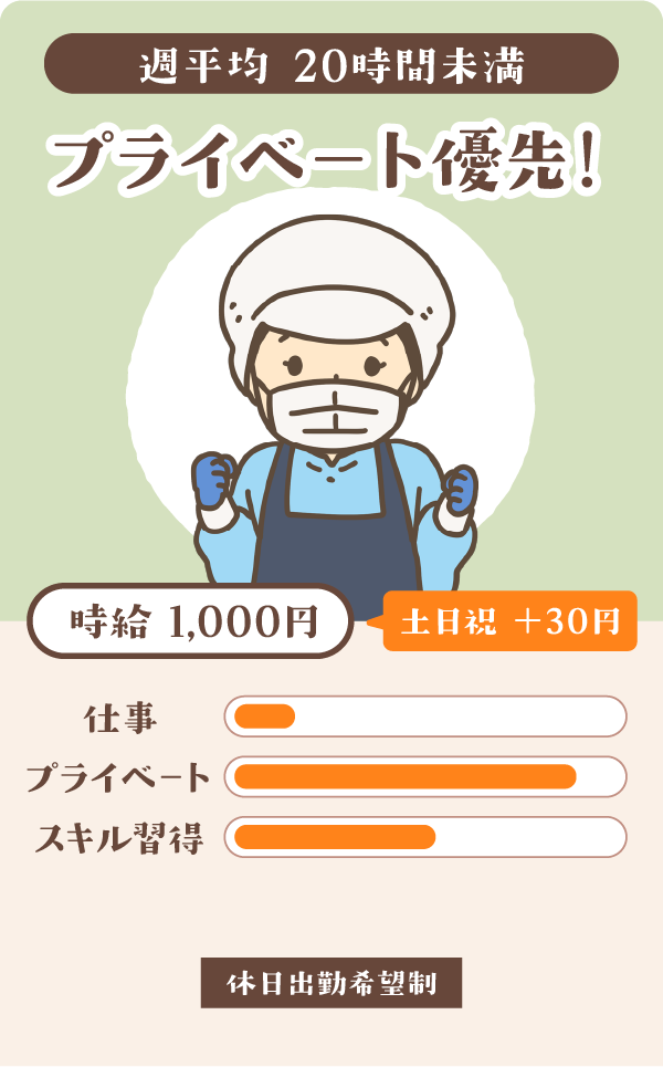 プライベート優先