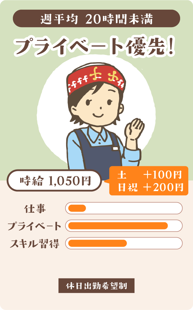 プライベート優先
