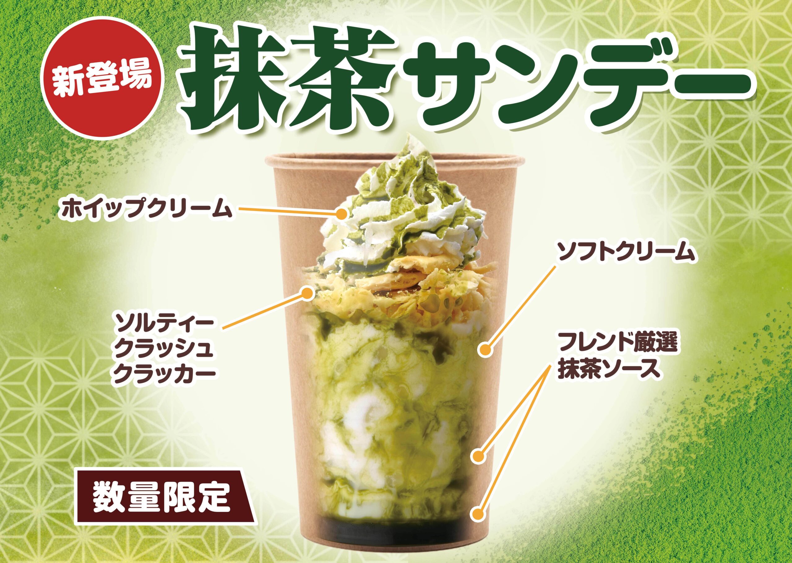 数量限定「抹茶サンデー」